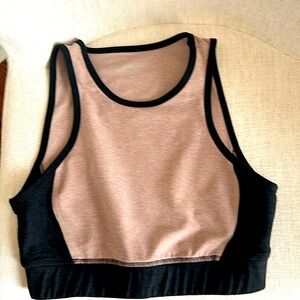 NWOT Beyond Yoga space-dyed color-blocked crop top